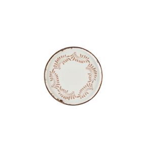 Vlakke plaat rond terracotta verglaasd Ø 26 Harvest Mediterranean Dudson