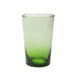 Gobelet empilable vert en verre recyclé Ø 7,5 cm 11 cm Pia Pro.mundi