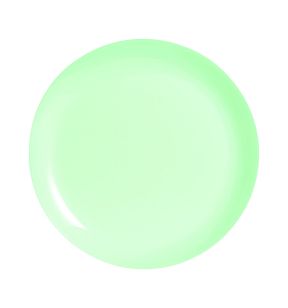 Assiette coupe plate rond vert verre opal Ø 25 cm Diwali Luminarc