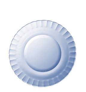 Assiette plate bleu marine verre trempé Ø 23 cm Picardie Duralex