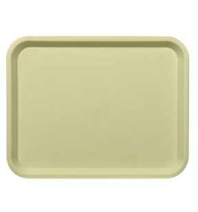 Plateau polyester jaune 35x27 cm Fast Food Platex