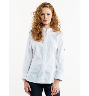 Veste de cuisinier recyclé blanc M Cambio Chaud Devant
