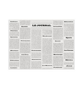 Set de table rectangulaire gris en papier 30x40 cm Cogir (400 pièces)