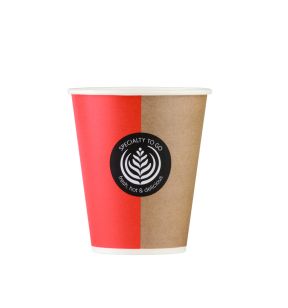 Gobelet beige carton Ø 80 mm 30 cl Hot Cup Huhtamaki (55 pièces)