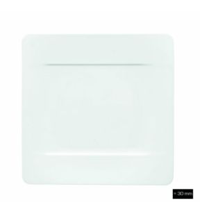 Plat bord vierkant ivoorkleurig bone china x23 Modern Grace Villeroy & Boch