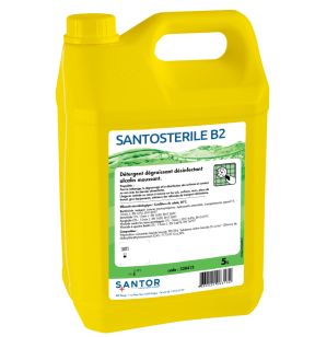 Détergent dégraissant désinfectant alcalin moussant 5 L Santosteril B 2 Santor
