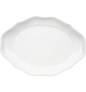 Assiette plate ovale blanc porcelaine 30x23 cm La Scala Villeroy & Boch