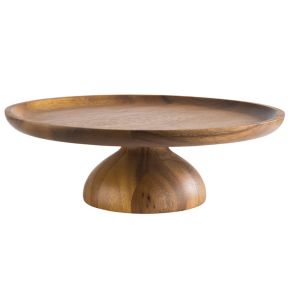 Présentoir à pâtisserie acacia Ø 240 mm 80 mm Acacia Aps