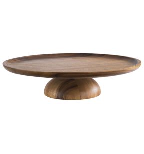 Présentoir à pâtisserie acacia Ø 330 mm 8 cm Acacia Aps