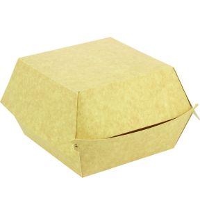 Boîte à burger brun 12x12x9,5 cm (250 pièces)