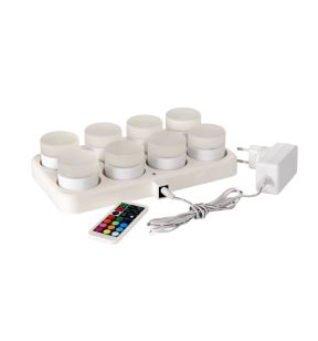 Kit de 8 bougies à led blanc Ø 5 cm 4,8 cm Duni