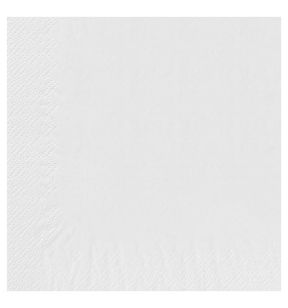 Serviette blanc ouate de cellulose 30x30 cm Basik Soft Essentials Collection (200 pièces)