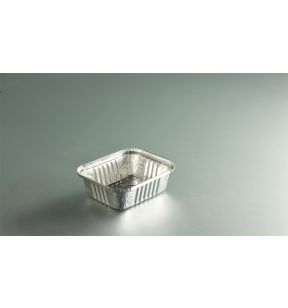 Verzegelbaar bakje rechthoekig grijs aluminium x12.1 43.5 cl (100 eenheden)
