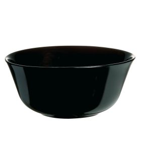 Coupelle rond noir verre trempé Ø 12 cm Carine Luminarc