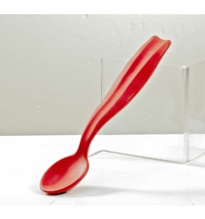 Cuillère rouge silicone 19,3x4 cm Ergo 3d Saint Romain