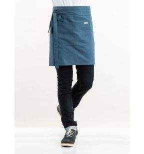 Tablier bas recyclé bleu Taille unique Sereno Blue Melee Chaud Devant