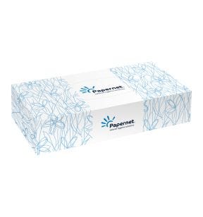 Mouchoirs blanc ouate de cellulose 21,8x11,5x4,65 cm (100 pièces)
