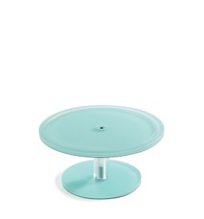 Piédestal résine Nacryl® bleu lagon Ø 30 cm 16 cm Mealplak