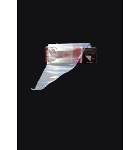 Poche pâtissière jetable plastique transparent 25x43 cm 80 microns (100 pièces)