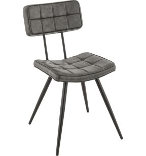 Chaise gris anthracite 81x48x60 cm Maurice Flexmob