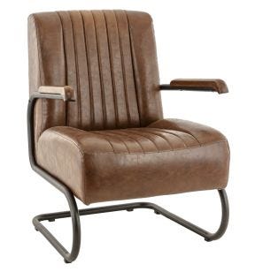 Fauteuil marron 91x65x78 cm Brixton Flexmob