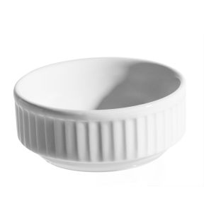 Coupelle rond blanc porcelaine culinaire Ø 7 cm Plisse Pillivuyt