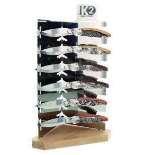 Lot de 6 couteaux K2 DECORS 8,5 cm inox bois unie (6 pièces)