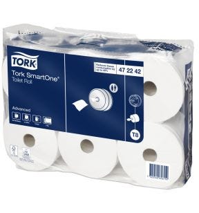 Toiletpapier wit cellulosewatten Smartone Tork (6 eenheden)