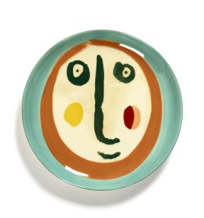 Assiette plate rond Face 2 grès émaillé Ø 19 cm Feast By Ottolenghi Serax