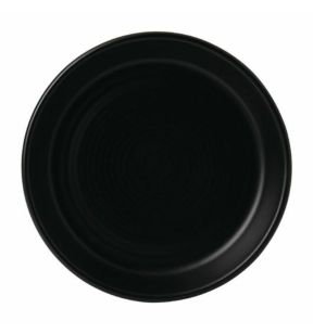 Assiette à tapas rond noir porcelaine Ø 11,8 cm Evo Dudson