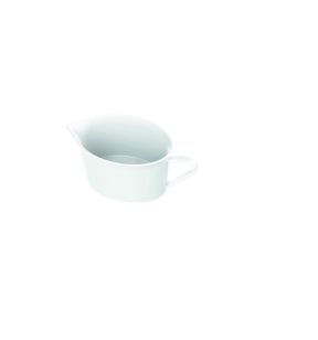 Crémier ovale blanc porcelaine vitrifiée 15 cl 11,7 cm Style Astera
