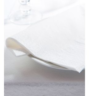 Serviette blanc ouate de cellulose 48x48 cm (100 pièces)