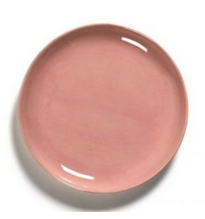 Plat bord rond delicious pink geglazuurd aardewerk Ø 19 Feast By Ottolenghi Serax
