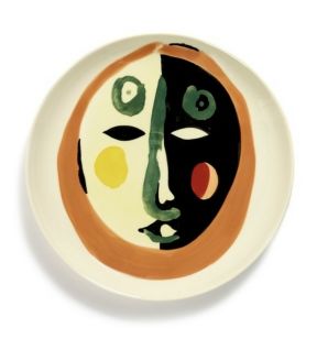 Assiette plate rond Face 1 grès émaillé Ø 22,5 cm Feast By Ottolenghi Serax
