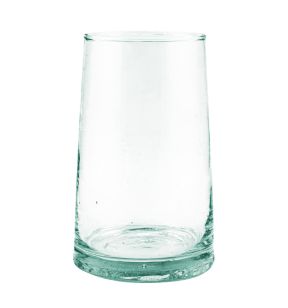 Gobelet forme haute transparent en verre recyclé Ø 6 cm 11 cm Lily Pro.mundi