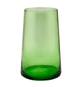 Gobelet forme haute vert en verre recyclé Ø 6 cm 11 cm Lily Pro.mundi