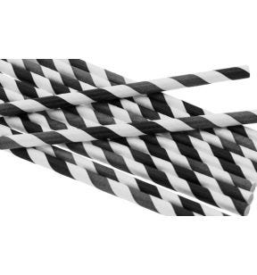 Pailles noir papier Ø 0,6 cm 19,7 cm Earth Essentials (250 pièces)