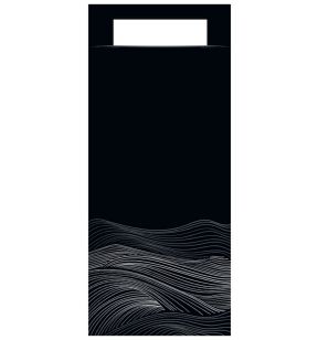 Zak zwart papier x10 Waves Pro.mundi (50 stuks)
