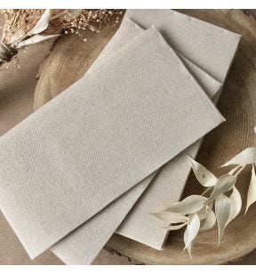 Serviette pliée en 8 kraft ouate de cellulose 38x38 cm pliée en 8 Lisah Pro.mundi (50 pièces)