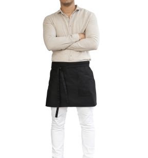 Schort zwart Eén maat Bistro Pro.mundi