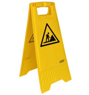 Waarschuwingsbord werk in uitvoering rechthoekig geel 28 Probbax