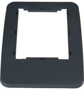 Cadre couvercle plastique gris Probbax
