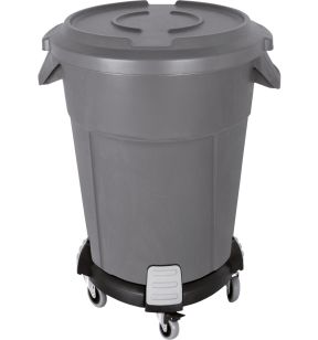 Recipiënt plastic 120 L grijs Probbax