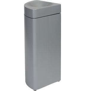 Afvalbak staal 30 L grijs Probbax