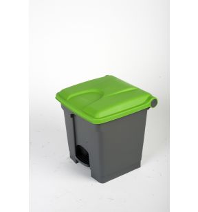 Pedaalemmer plastic 30 L grijs Probbax