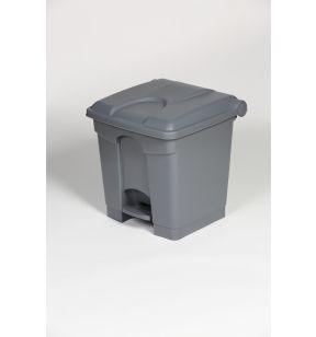 Pedaalemmer plastic 30 L grijs Probbax