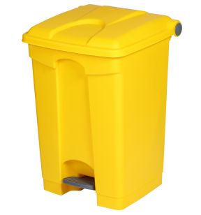 Collecteur à pédale plastique 45 L jaune Probbax
