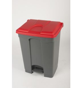 Collecteur à pédale plastique 70 L gris Probbax