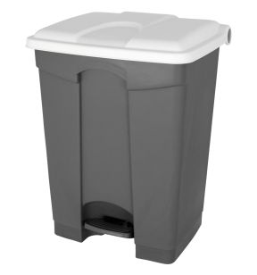 Collecteur à pédale plastique 70 L gris Probbax