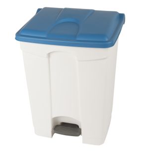 Collecteur à pédale plastique 70 L blanc Probbax